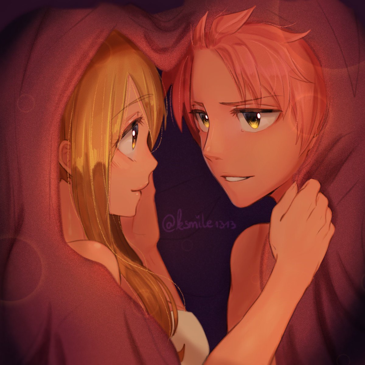 NaLu Fluff Week ~ Day 3: Comfort / Blanket I looove fluffy blankets ! ♥️ IG  / Tumblr/ Da / Pixiv / Youtube/ Redbubble / ko-fi:ksmile1313 #fairytail  #nalu #natsudragneel #lucyheartfilia #natsu #lucy, image size:1200x1200
