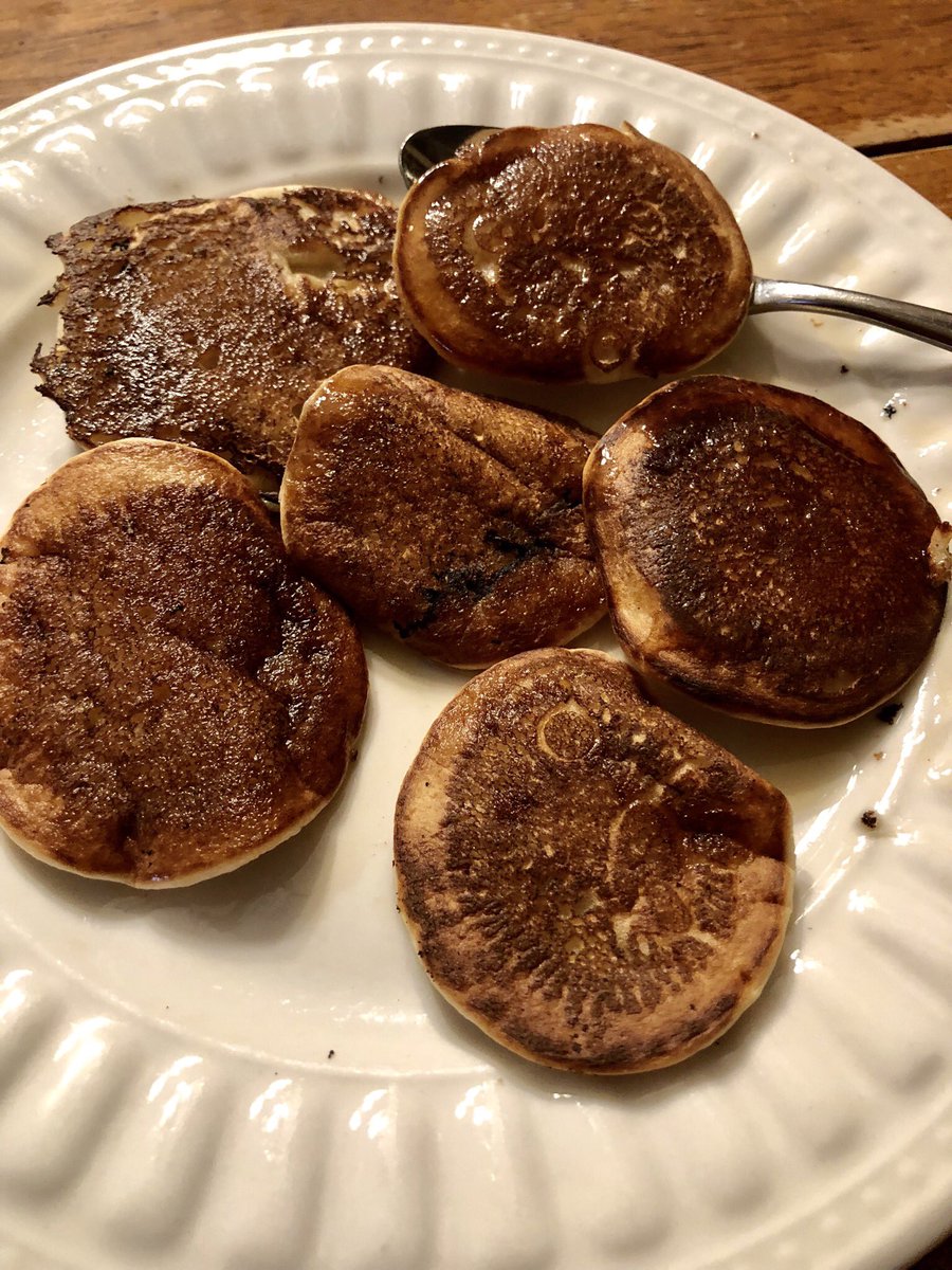 Boardgame_girl1's tweet photo. This is not a food post. This is a lifestyle choice. Pancakes are a vehicle for #Vermont #MapleSyrup. Hard stop. So yes, the ratio is 50/50 & I eat them with a spoon. What of it? How do you eat pancakes? Or more importantly, how do you take your daily maple syrup? #FourFoodGroups https://t.co/ijBdipqn7U