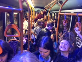 Evangelism at its best #HouseEvening Singing In Christ Alone on the Stagecoach Bus <a href="/DeanCloseSchool/">Dean Close School</a> <a href="/spatsy94/">Sara Paterson</a> @Julie_Kent4 <a href="/DeanCloseCU/">Dean Close CU</a> #saturdaynight #bigupshelbz