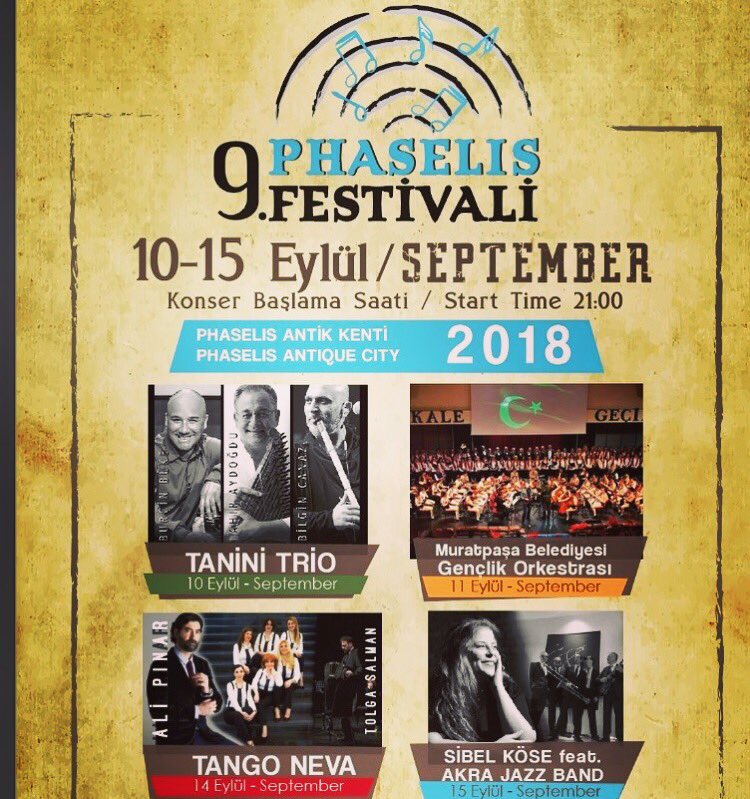 10-15 Eylülde düzenlenecek Phaselis Sanat Festivali’ne davetlisiniz! 🌸