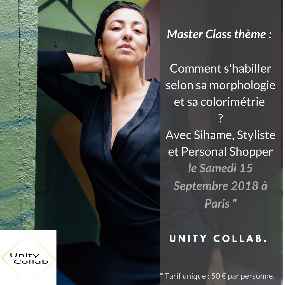 unity_collab_'s tweet image. Vous pouvez vous inscrire dès maintenant à notre master class qui aura lieu la semaine prochaine avec une superbe Styliste à Paris ! Rdv Samedi 15 Septembre de 10h à 16h petit dej et déjeuner inclus ! Inscriptions accessible via le lien suivant : 
docs.google.com/forms/d/1ekAME…