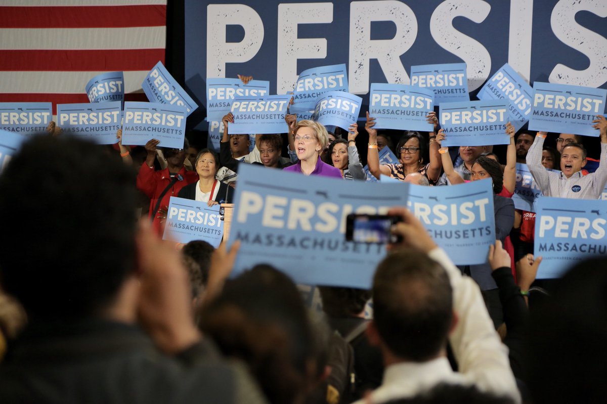 ewarren's tweet photo. We just had a terrific Unity Rally with @AyannaPressley and the @massdems, and I can tell you this: Democrats are READY to fight. #TogetherForNovember #mapoli https://t.co/boVKnIgzgu