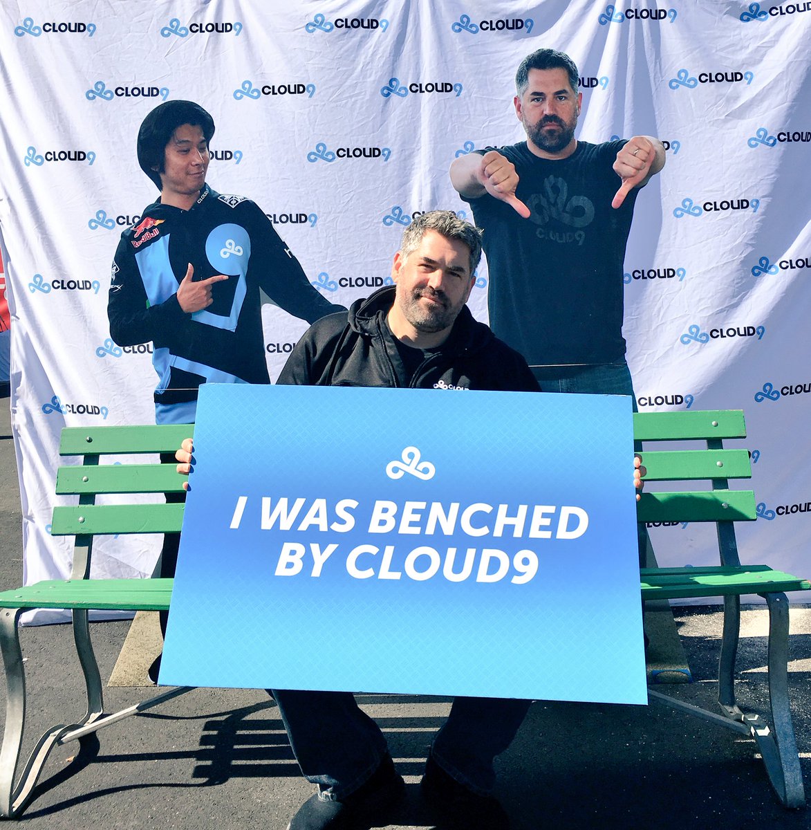 eunicechen's tweet photo. Ready to bring in the @Cloud9 subs today... 😂😬 #C9Finals https://t.co/YUPNQGapvf