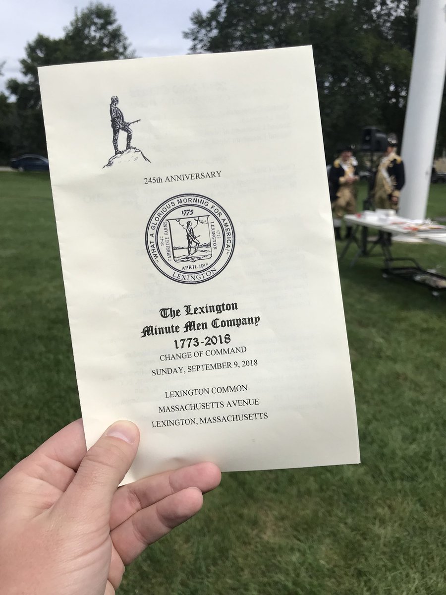 MikeMosesWMUR's tweet photo. The 245th Anniversary ... The Lexington Minute Men Change of Command @wbz #wbz @LMM1689 https://t.co/92uFtTTYmz
