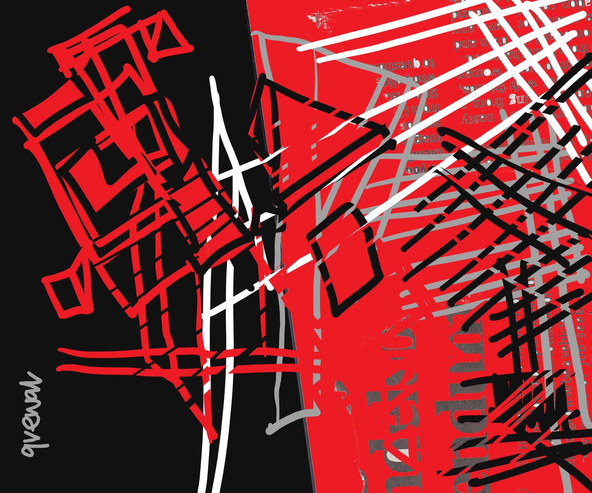 EthnicArt1's tweet image. The News 1, canvas prints available on sukhpal-grewal.pixels.com #art #abstractart #redabstract #painting #artprint #metalprint #londonart #