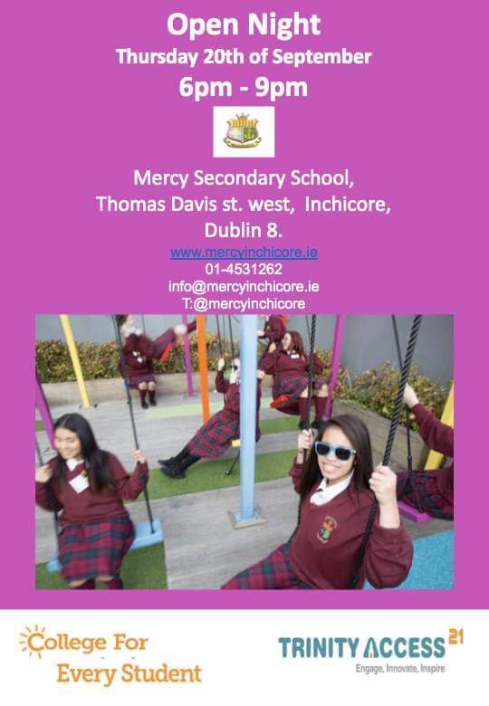 mercyinchicore's tweet photo. #mercyinchicore #opennight Come join students, staff and alumni of @mercyinchicore to discover the learning community your child could be a part of ! π©π»βπ»βοΈπ₯π! https://t.co/tHONfVYPSk