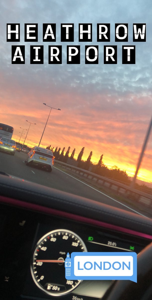 Beautiful Sunset Ending The Week Off At Heathrow T5