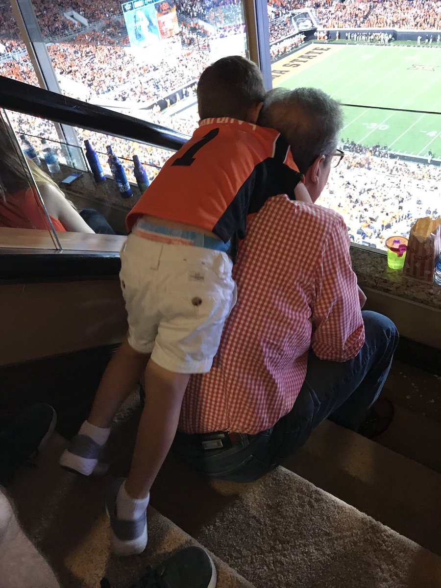 wieseman44's tweet photo. My beautiful grandkids Graham and Maggie truly love their “Uncle” @carl_wiese , Aunt @Kate_Weezy and their @CowboyFB! Innocence and energy of little ones brightens my day. Thank you Carl for invite for my family! #OrangeIsOurFavoriteColor #CowboyFansFromBirth #FamilyFirst https://t.co/iELoB5gOL7