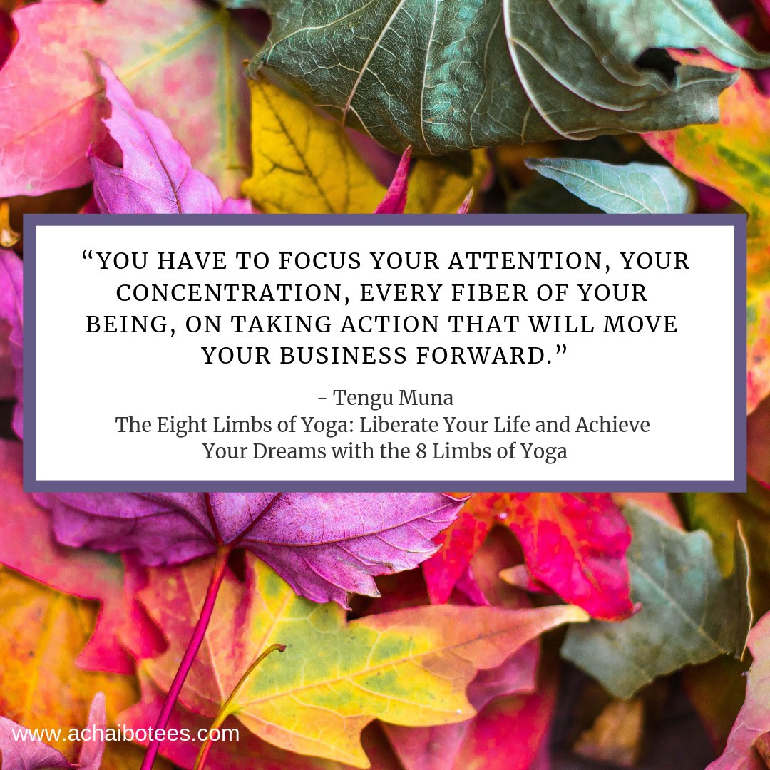 achaibotees's tweet image. “You have to focus your attention, your concentration, every fiber of your being, on taking action that will move your business forward.”- #TenguMuna, #LiberateYourLife and #AchieveYourDreams with the #8LimbsofYoga
buff.ly/2QcHJPq 
#achaibowomen #achaibotees