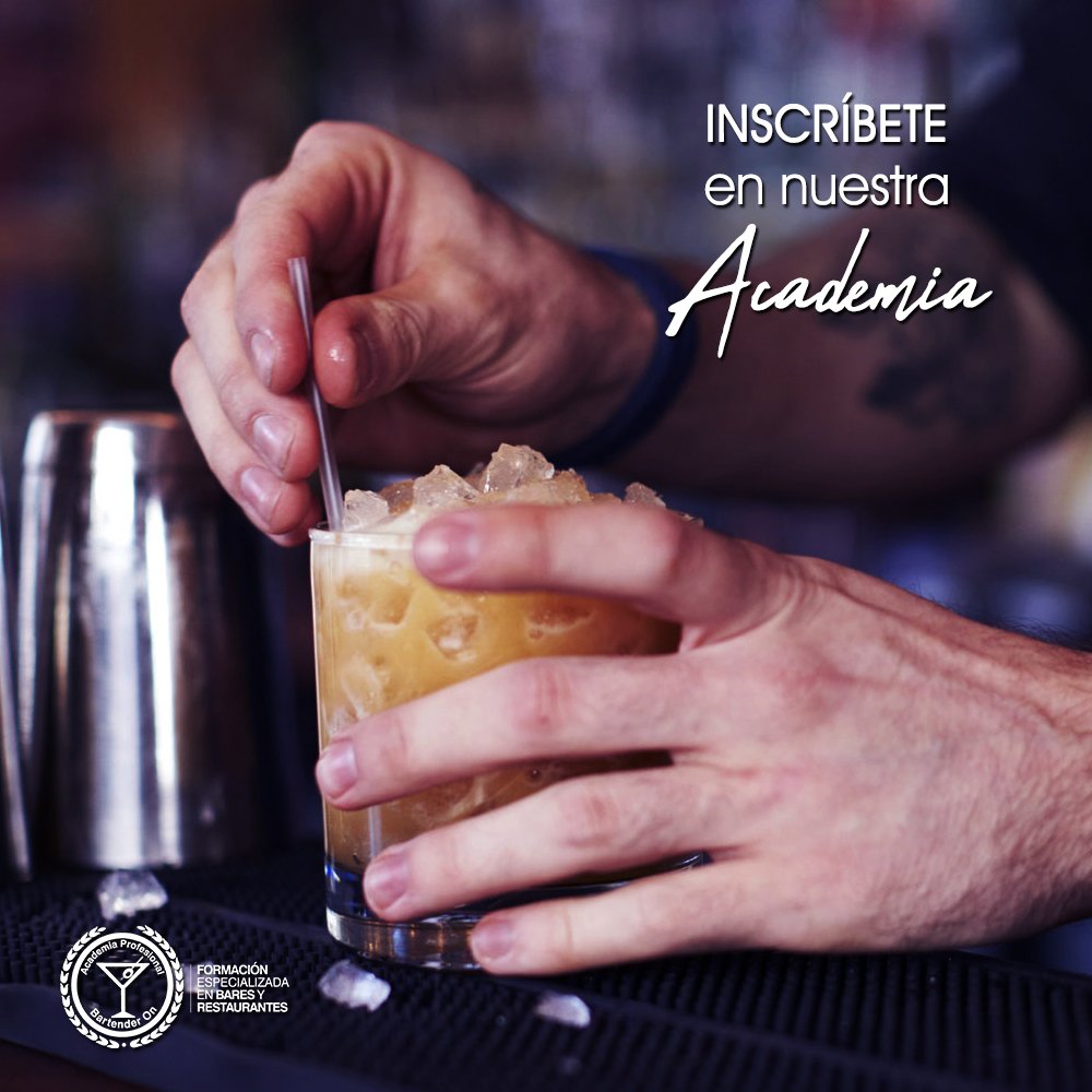 Cada vez falta menos para que comience el curso de #Bartender y #AdvancedBartender, aprenderás a preparar o a mejorar en los diferentes tipos de #cócteles.
