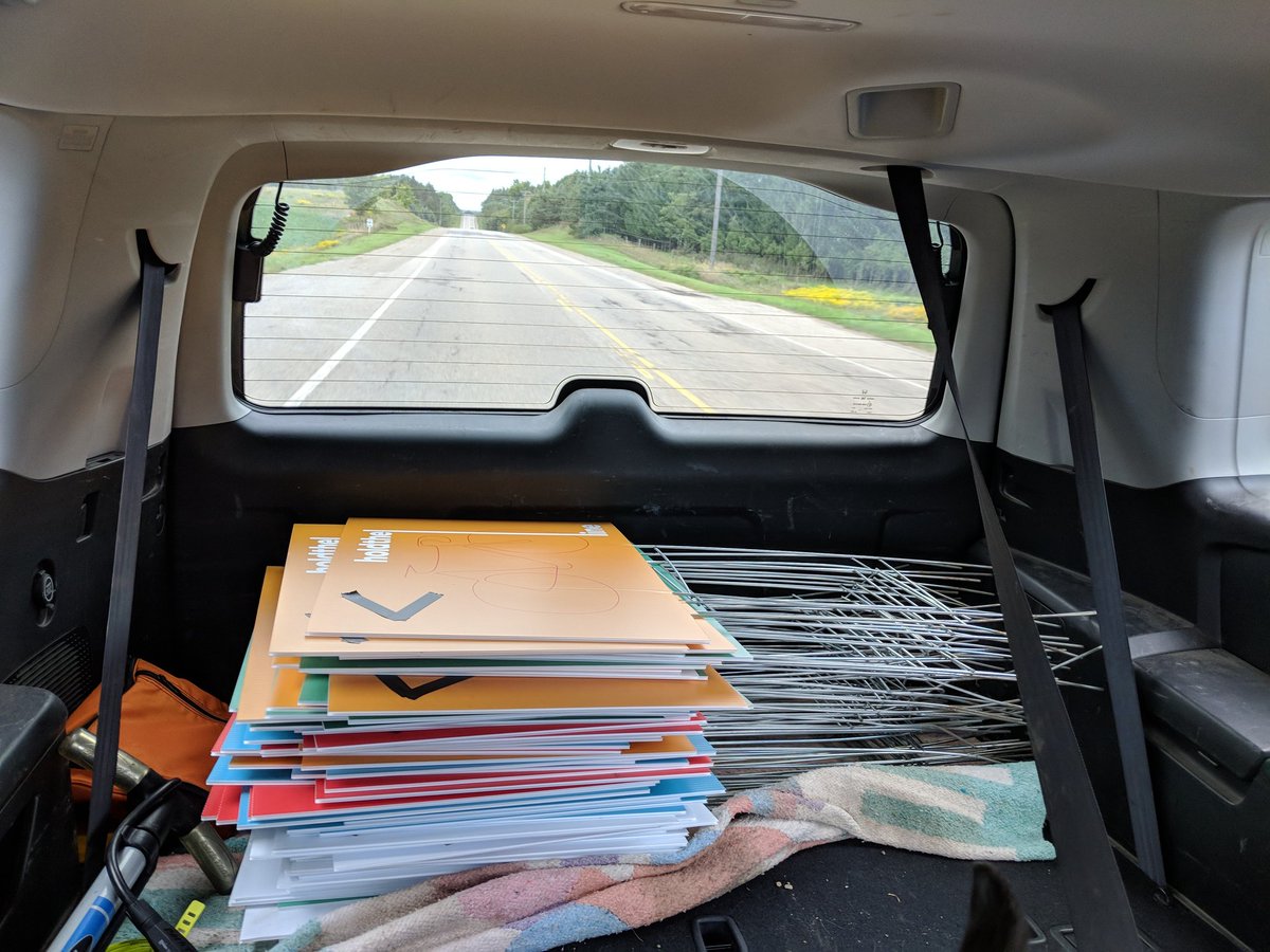 holdthelineWR's tweet photo. And after 3.5 hours the last route sign is in the car! Well worth the effort for another amazing festival!! #HTL2018 https://t.co/9TRqcGyH6W