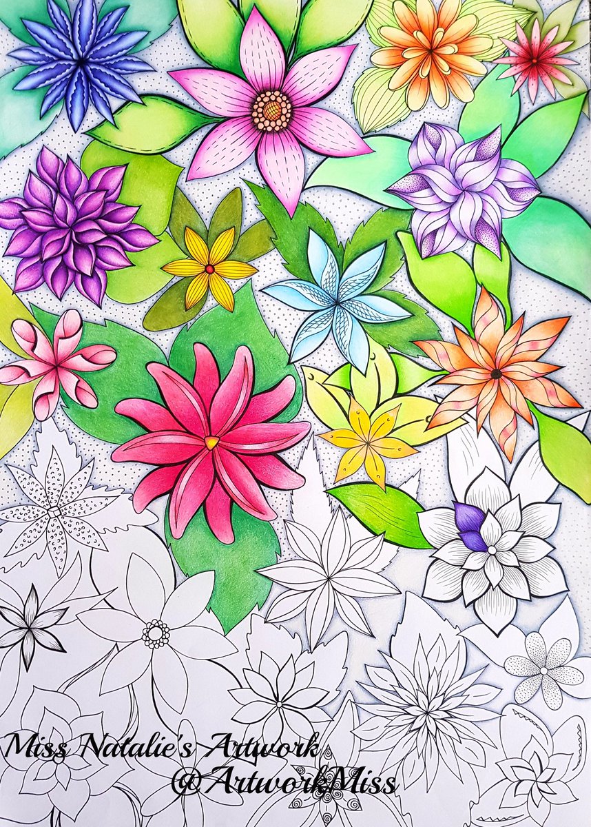 ArtworkMiss's tweet photo. For @HandmadeHour....
My on going colouring project, I like this photo as it shows the power of colour...
β ππβ
#colouring #handmadehour #happiness #flowers #colour #post #tweet #flowers #project #illustration #artwork #art #ArtistOnTwitter #artist #zencolour #zendoodle https://t.co/gIAcVFMkv7