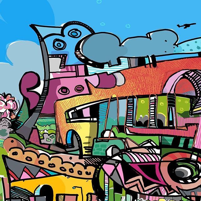 jgrauel's tweet photo. # Insta post
detail from “Texture of Time In Flight” #ipad #painting #mural soon to be installed at #concourseA #Gate4 - paying homage to #clt #textile and #nascar #heritage @asccharlotte @cltairport @conceptsapp •
•
•
#airplanes #digitalart #ori… https://t.co/XZDs7QWE7z https://t.co/59j3zcjk9h