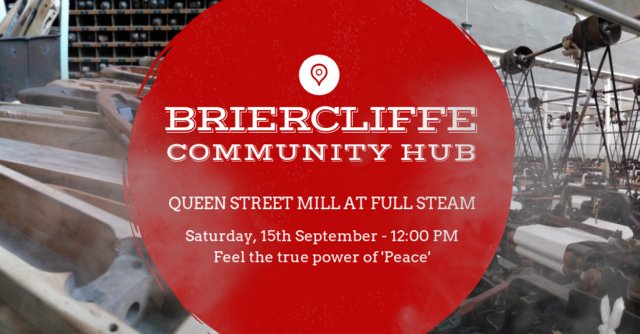 For the first time in 12 months Queen Street Mill will be running at full steam, it's time to experience the true power of 'Peace'. #queenstreetmill #briercliffe #burnley #visitbriercliffe
