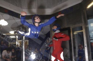 ReesNichola's tweet photo. Benjamin experiencing indoor skydiving for the first time. Loved it ! #iflyworld Milton Keynes. https://t.co/gL4Idq8AUs