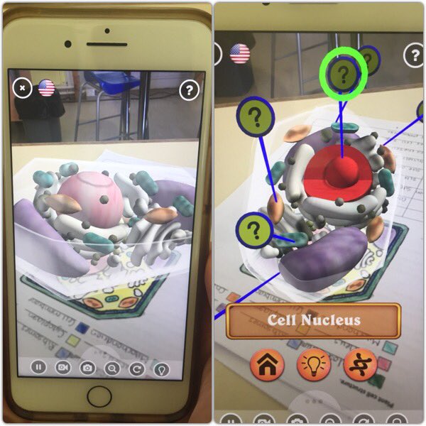 Dean_Campbell_'s tweet photo. National 5 Biology class learning cell structure and function in 3D thanks to @quivervision and pancakes! https://t.co/4iomNcceuw