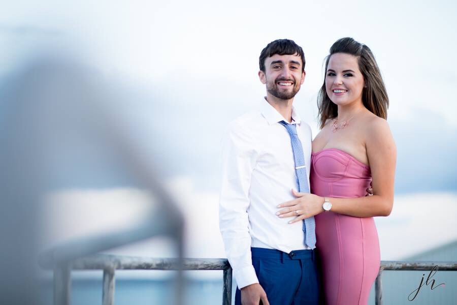 Surprise! They’re engaged!! Oh this was incredible to be a part of! ❤️ #engaged #calshotcastle #engagement #photographer #hampshire #southampton #happytog