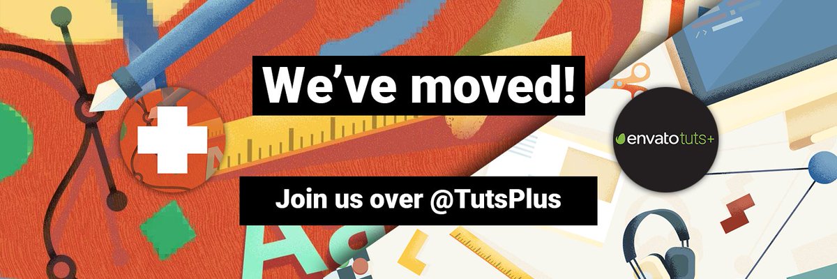 TutsPlusDesign's tweet image. We&apos;re moving! Make sure you&apos;re following us @tutsplus to continue receiving all your design and illustration tips and tricks from us!