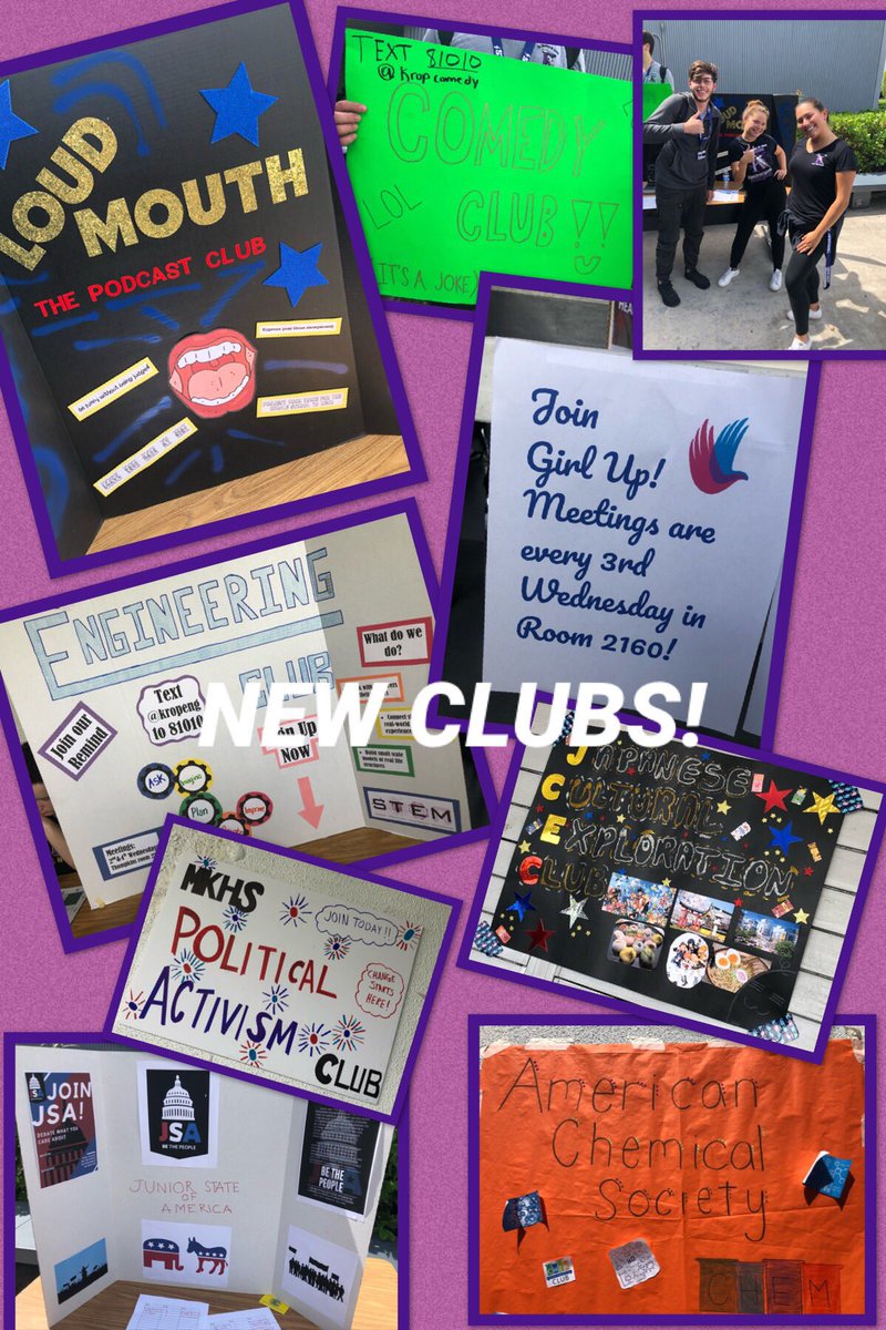 KropSHS's tweet photo. Club Fair on Wednesday was amazing! Krop’s Activities Program is second to none because our kids are second to none! 💜⚡️ #weareKROP @KropPTSA @EduKarp @KropSrPrincipal @MiamiSup @MDCPS @NROSup https://t.co/ZXbquFAPLt