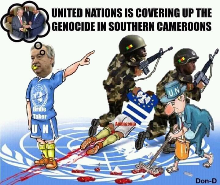 We've done our very best to show the World and interna'nal comunities the atrocities and #GENOCIDE that #biya and his military loyal to him are inflicting on #SouthernCameroonians, unfortunately for us #BriberyAndCorruption has engolfed them all to the detriment of #Justice !