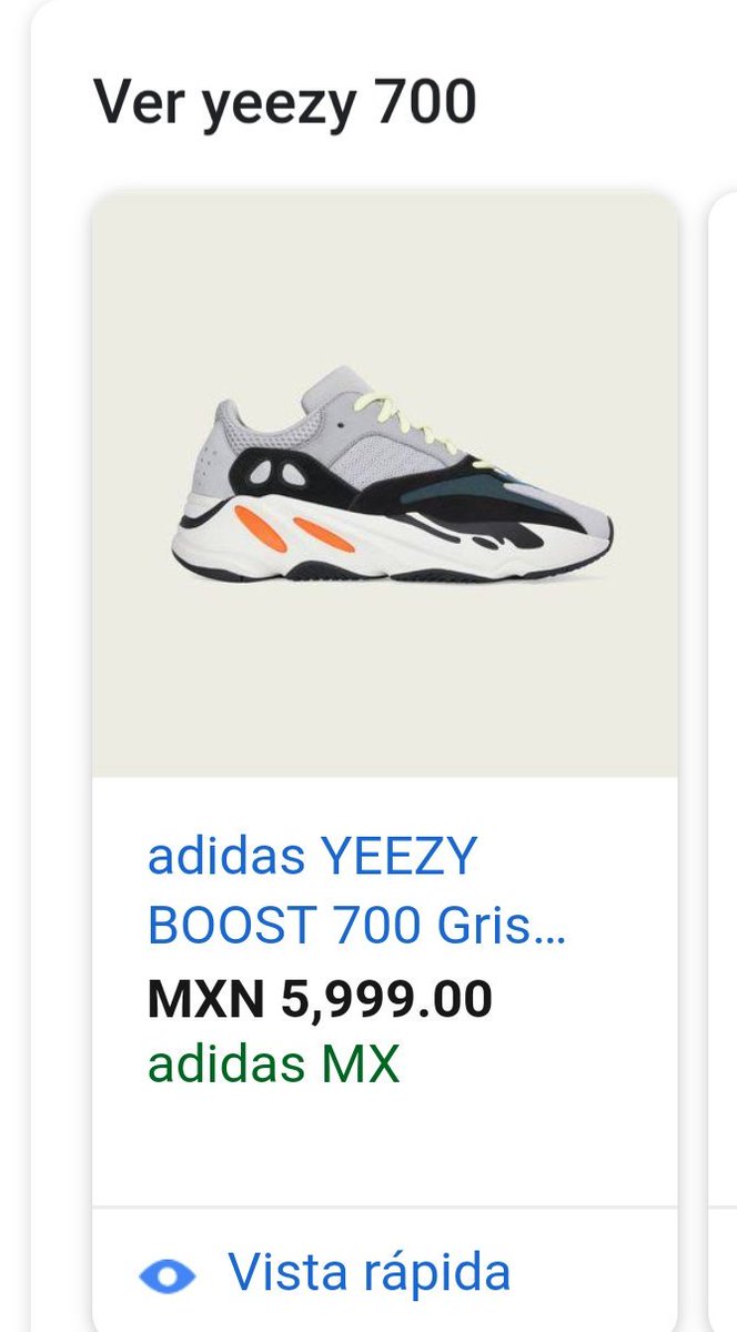 BoostMx's tweet photo. Por si aún no se habían dado cuenta el precio del yeezy Wave runner 700 🌊🌊🌊 en nuestro país será nada más  y nada menos que de $ 5, 999 https://t.co/k9zEjOe7g4