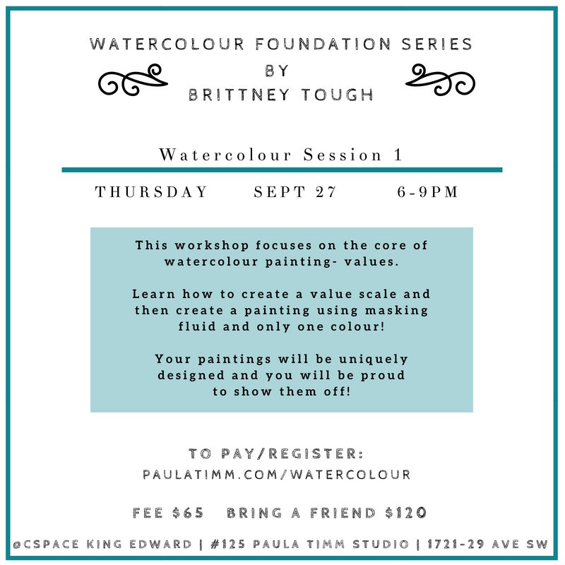 paula_timm's tweet image. Watercolour PRO Brittney Tough is in the HOUSE!! or studio as it were. Two dates, works well taken singly or in succession. Sept 27 + Oct 4 Thursday 6-9pm @cspaceprojects  in #125 Paula Timm Studio #yyc #calgaryevent #calgarywomen