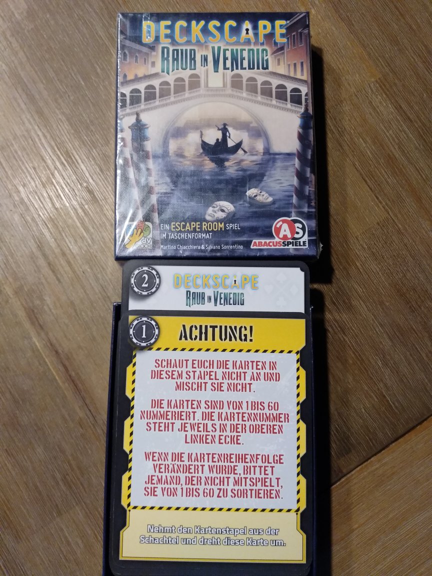 mottinator's tweet image. After a decent escape weekend i can get back to my eurogames. #unlock secret adventures Oz is nice. #deckscape Raub in venedig was even more fun. Tombstone had a few strange things in it, that I wouldn't put into an escape game. But he weakest was #escapetheroomgame VR submarine.