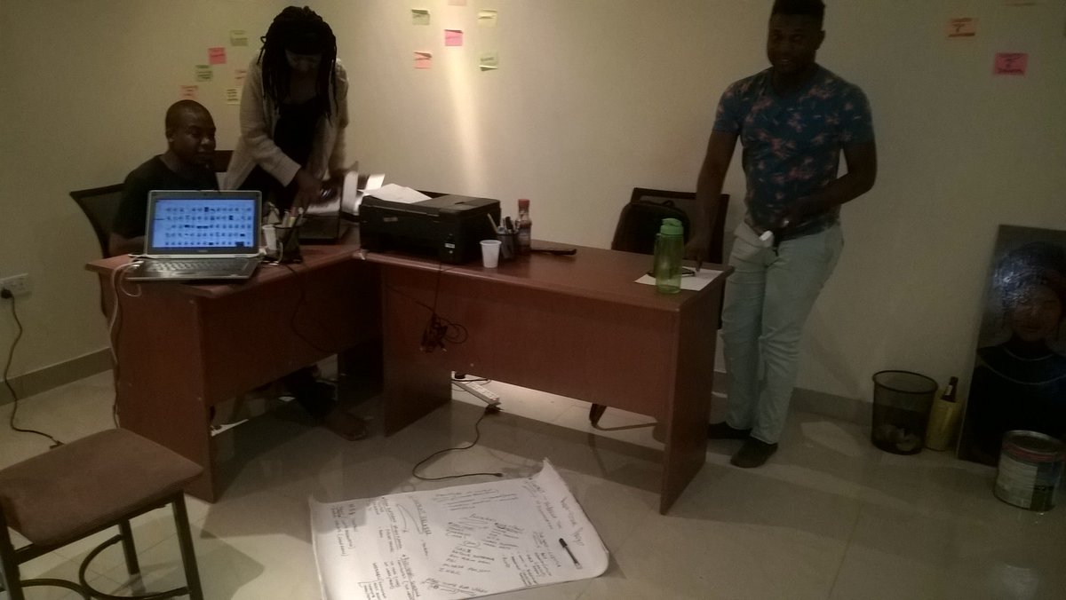Late night working. The team planning on the program, reviewing progress and further discussions. #zimzam #afronative2018 #HIVOS #umottozambia @just_vimbai @NNyakunu