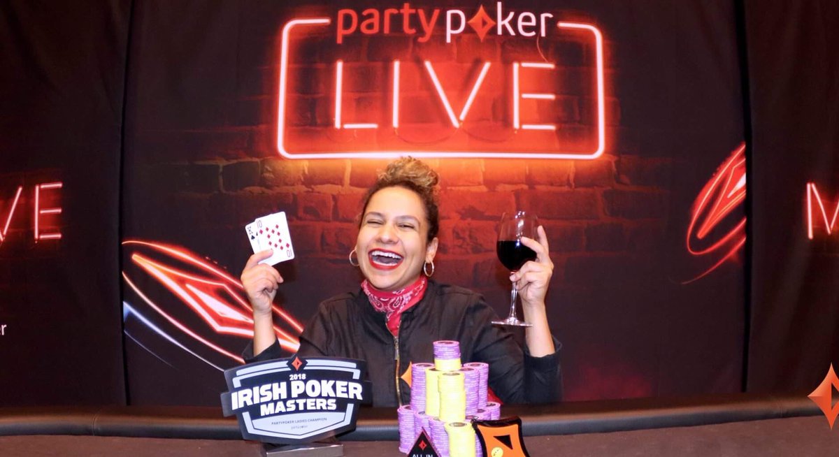 Giulliana Olivera winner of the ladies event at the Irish Poker Masters in Killarney.