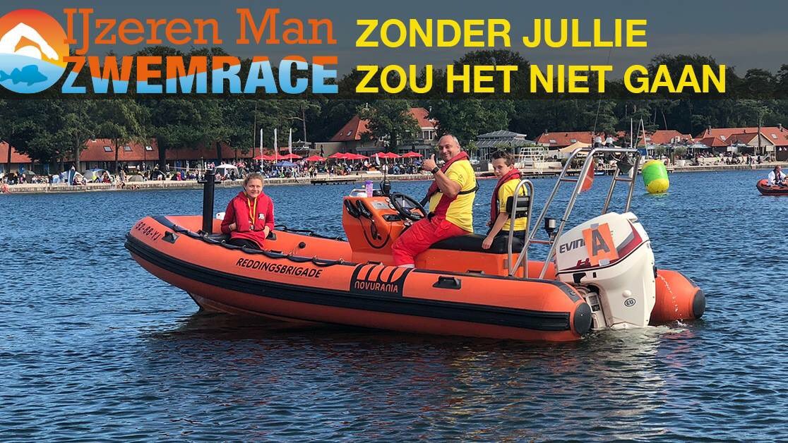 Openwaterzwemmen met een veilig gevoel, al het zevende jaar op rij verzorgd door de Reddingsbrigade! Top, dames en heren.