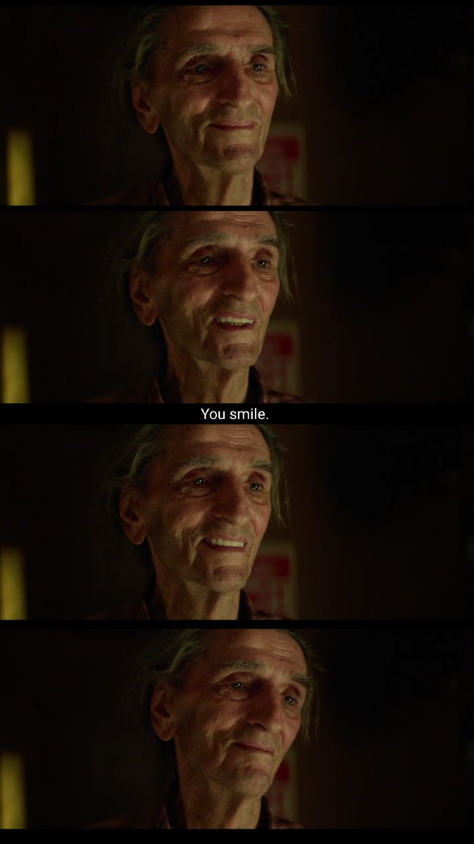 "...everything into blackness,the void. 
And nobody's in charge. 
And you're left with ungatz."

"Ungatz." "Nothing."

"Nothing.That's...that's all there is."

"And what do we do with that?"
"What do we do with that?"

"You smile."

#LuckytheMovie <a href="/LuckyFilm2017/">LuckyFilm2017</a>
#HarryDeanStanton