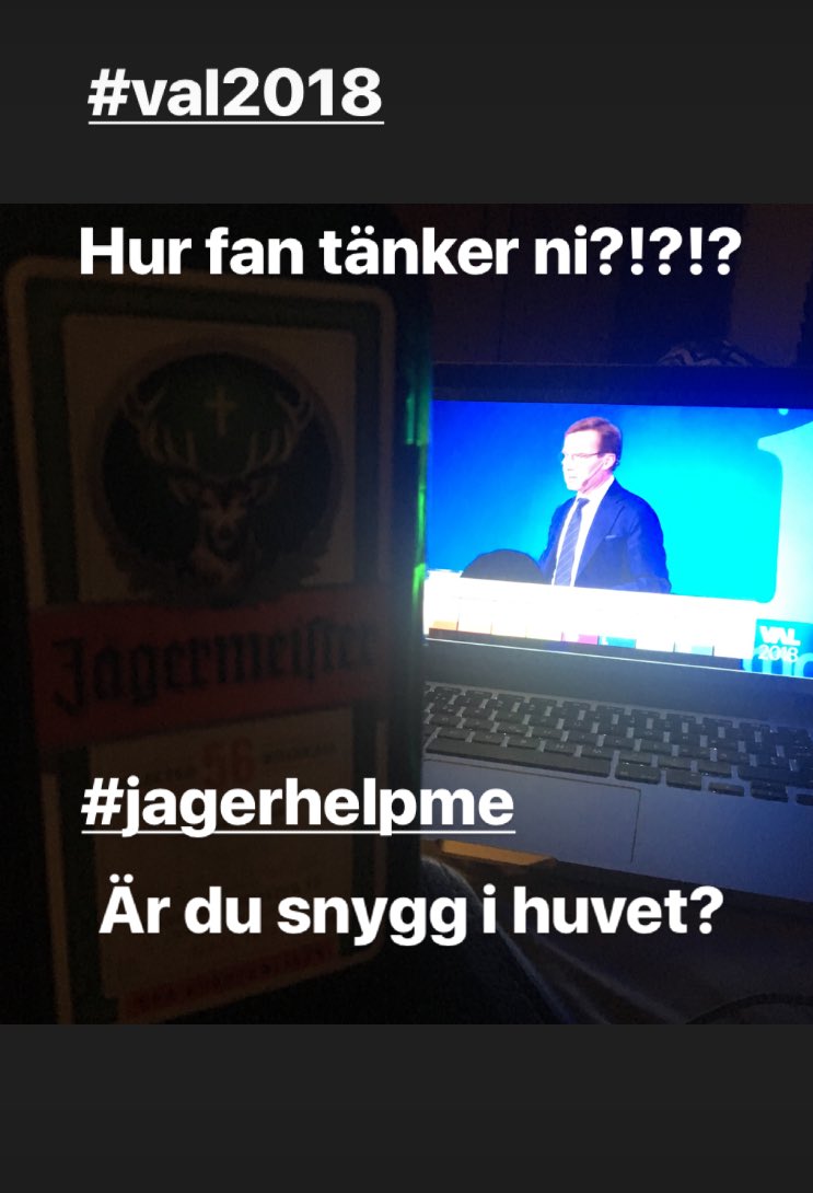 AugustOhlsson's tweet photo. #val2018 this is an absolutely ridiculous situation where we are heading towards a hung parliament! 1 side wants the PM to leave (agree on that point) HOWEVER we have a party with almost 20% of the votes and they are a racist party whom nobody even wants to negotiate with!!!!!!!! https://t.co/QxnGXBC234