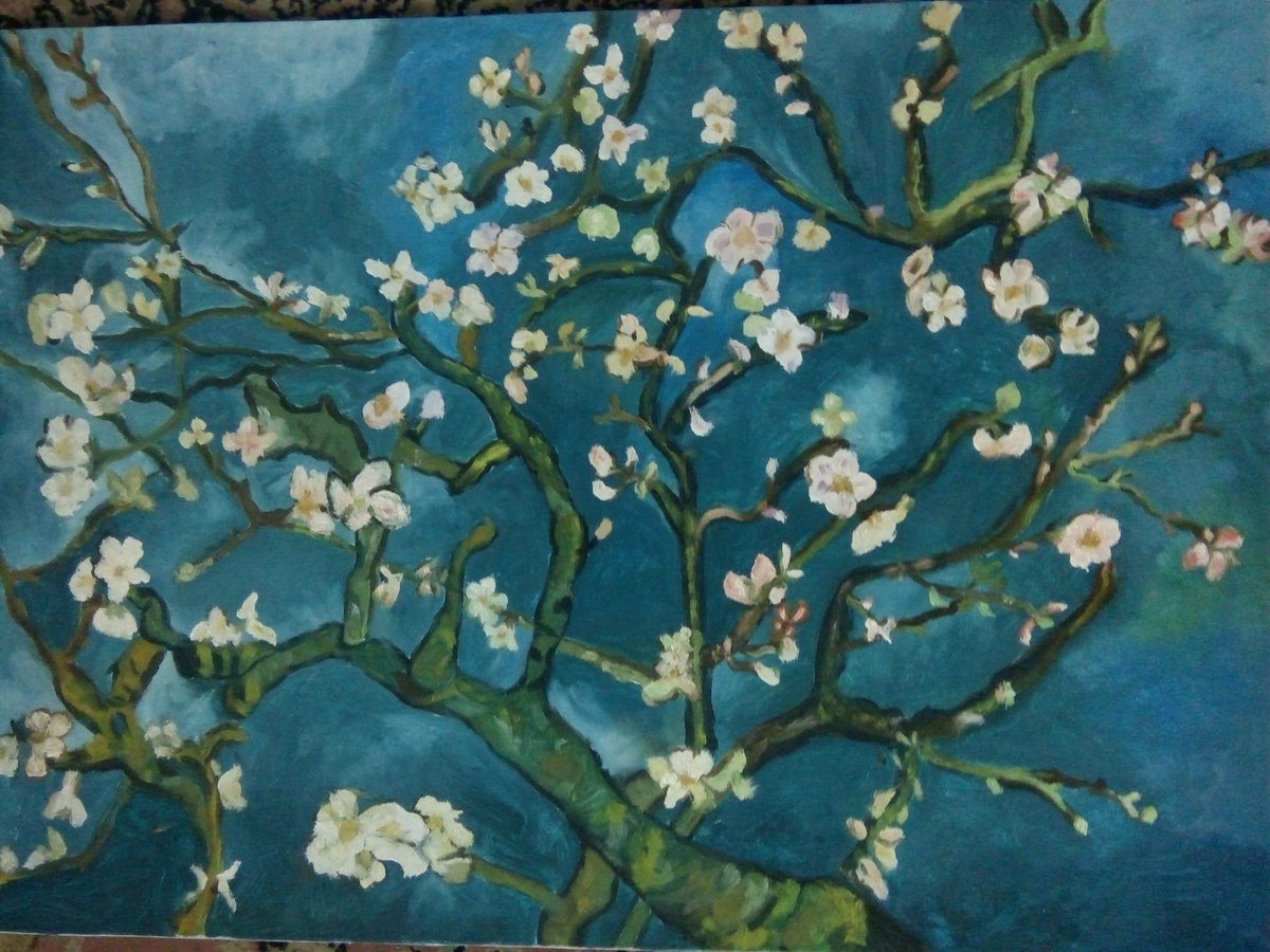 mahamohamed101's tweet photo. Oil on canvas
70*50
"Blossoming Almond Tree"
Vincent Van Gogh
#art #painting #oil #oilpainting #flower #flowers #artist #artshare #arty #vangogh #vangoghart #blossoming #blossomingtree #almond #paint #fineart #drawing #draw https://t.co/yJ1ZYpwlEH
