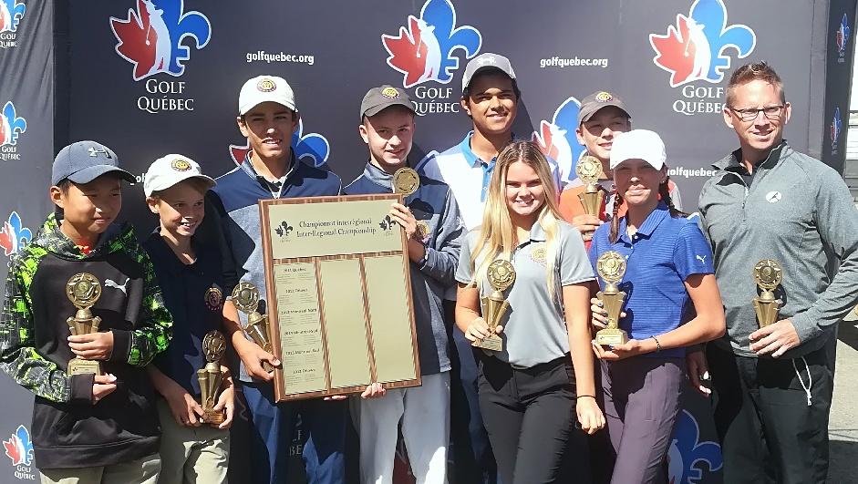 Great tournament with a great <a href="/the_ovga/">OVGA</a> team! We won the <a href="/Golf_Quebec/">Golf Québec</a> inter-regional championship! Third time in eight years! ⛳🎉♥