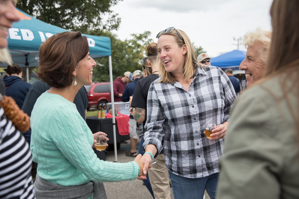 GinaRaimondo's tweet photo. Ocean State Beer Fest! We got rid of the keg tax to make it easier for brewers (small businesses!) to open and expand in Rhode Island. Today, I'll put our craft beer scene up against any state, and we're just getting started. https://t.co/0hXgR8my0h
