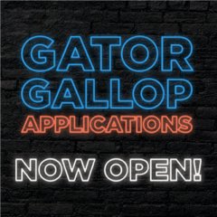 hcgatorgrowl's tweet photo. SunTrust Gator Gallop Registration is now open! Please visit our website at https://t.co/1nbIyaPxN1 for more information. Student Organizations stay tuned for news about a new incentive for gallop this year!

#LetTheGatorGrowl #FloridaBlueKey #BeatMizzou https://t.co/hydZEwsjGD