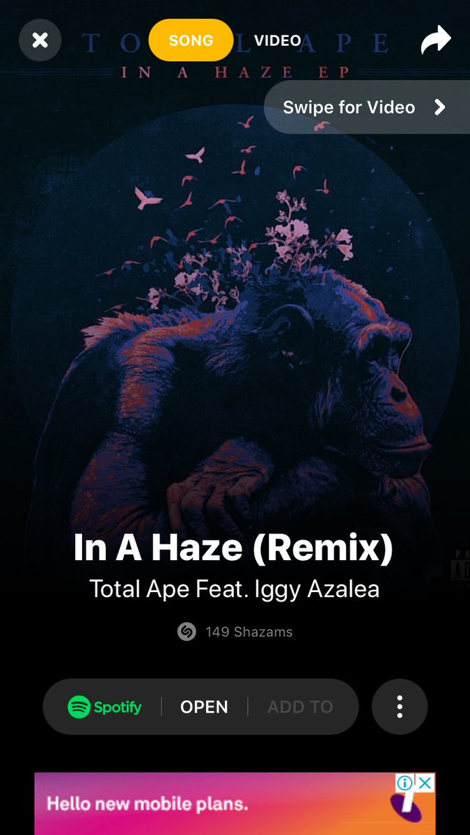 thethnksiget's tweet photo. #StreamInAHazeRemix guys, let’s give it the same energy that we have with #KREAM. Let’s get the streams up so it’s added to playlists on Spotify. Obviously also switch to #StreamKream too because we need both. It has 149 shazams currently & I’ll count streams soon. @IGGYAZALEA https://t.co/0AUC4XjoSi