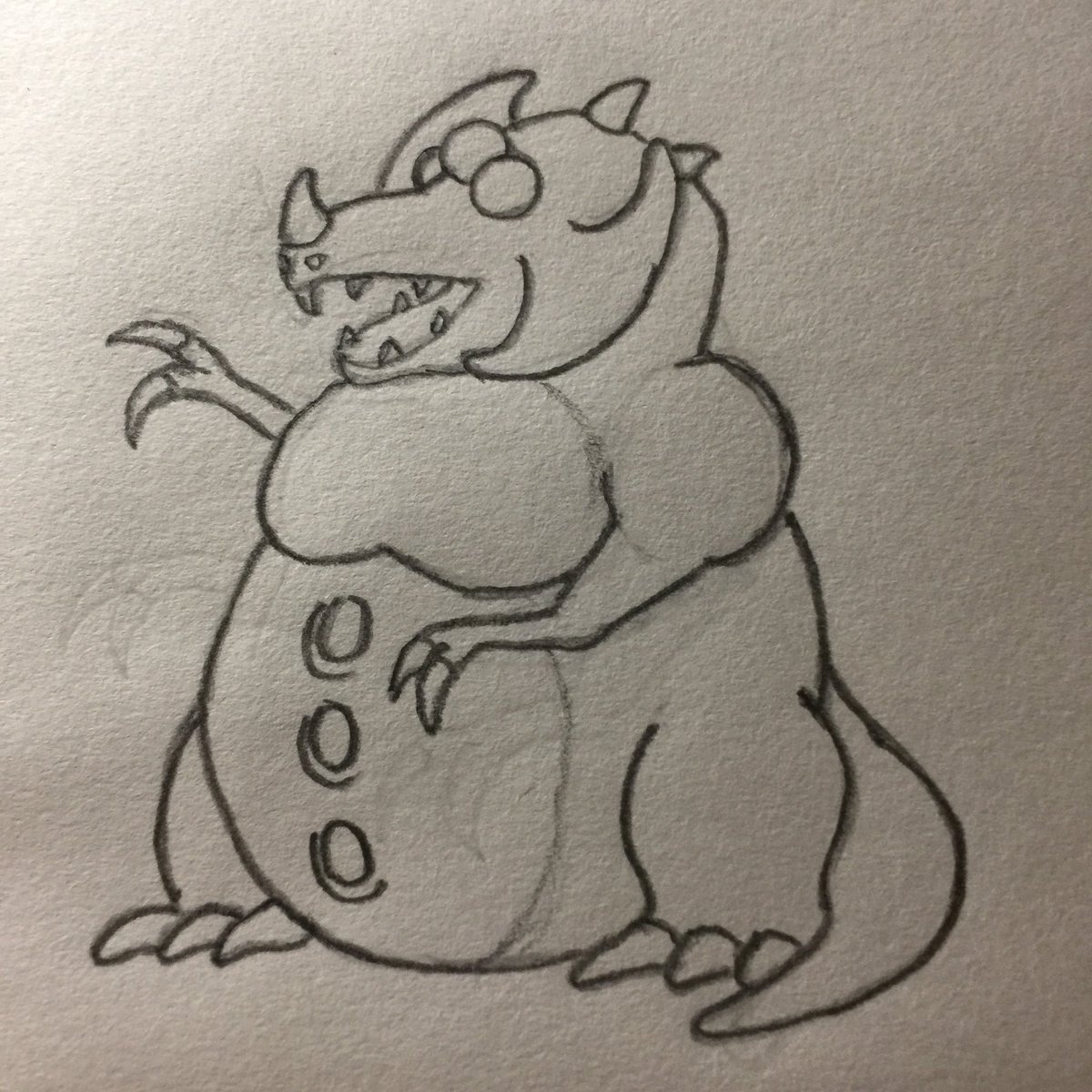 StWDavis's tweet image. Kraid practice sketch, for a maybe 4 panel comic I have an idea for
#Metroid #SuperMetroid #Kraid