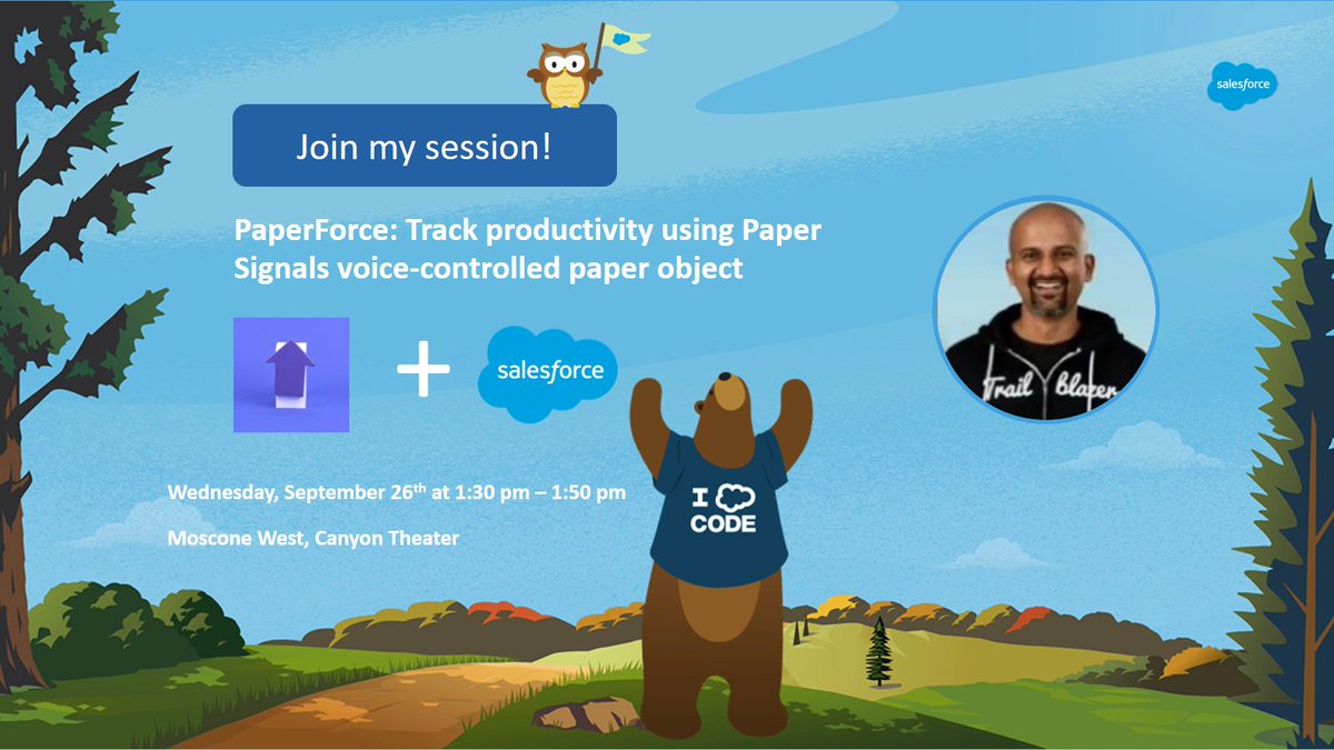 rajivbhatt's tweet photo. If you are interested in #IOT #Integration #DIY craft #origami then don't miss my session at #DF18. I will be carrying two kits &amp; we can catch up after the session if you want to learn more about #papersignals &amp; get hands on with it https://t.co/I8zPmaNfY1  
see you @ #dreamforce https://t.co/rFd1g1Xnw0