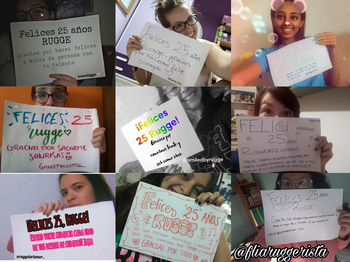 FliaRuggerista's tweet photo. FELIZ CUMPLEAÑOS @_ruggero 🎂❤ Te deseamos lo mejor Del Mundo! Gracias Por Hacernos Felices Y Enseñarnos Con Tu Arte! Te amamos Y Admiramos Muchisimo! ❤💕🎂 Disfruta Cada Momento De Tu Vida AL MAXIMO!!❤ TE AMAMOS FELICES 25!!🎂❤💕🍰 https://t.co/lico65tO92