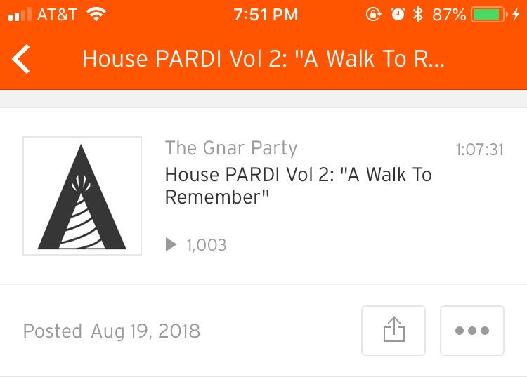 PartyArdi's tweet photo. This might not seem like a big deal to people, or other Djs, but this is my first mix to ever receive 1000 PLAYS!!! If you listened to all my mixes so far, 30 mins of 1 or just the first 5 mins...thank you! I like connecting with y’all on this musical level. #PARDI #StayGassin https://t.co/2Mz5DvnOKZ