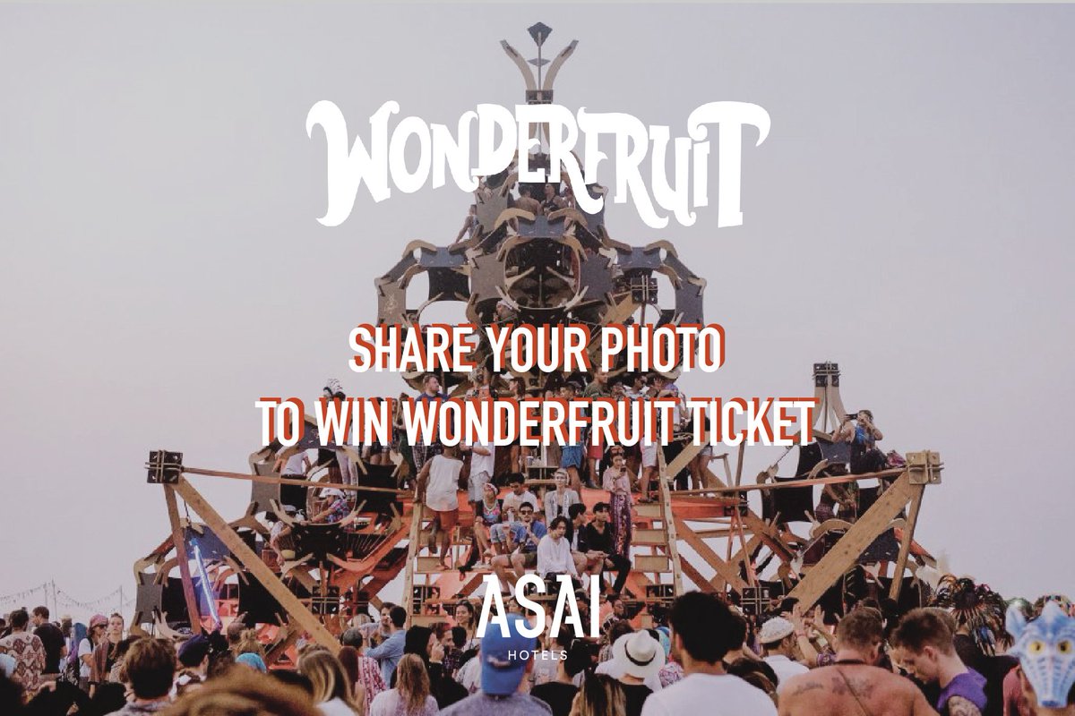 Inspired by World Tourism Day, celebrated across the globe every 27 September. Share the hidden gems of your neighbourhood and win 2 tickets to Wonderfruit Festival! To learn more visit facebook.com/asaihotel/phot…