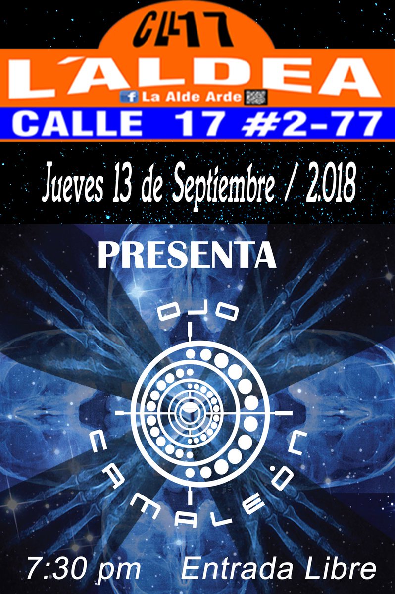 ojocamaleon456's tweet photo. Una vez más...nos veremos el proximo 13 de septiembre nos veremos para est@r hermanad@s en la música...
.
.
.
.#ojocamaleon#rockcolombiano#laaldeaarde https://t.co/wmazqd1nFn