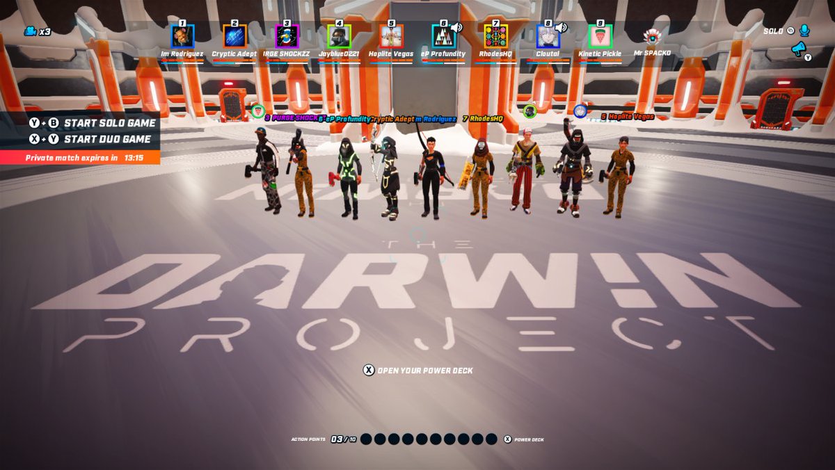 DarwinProject's tweet photo. Ladies and gentlemen, your first ever @Xbox #Top100Showdown finalists. Congratulations to Kinetic Pickle for being the first Xbox Gold Champion Skin holder! Thank you to everyone who participated, until next time! #DarwinProject https://t.co/8iQbUL9dE8