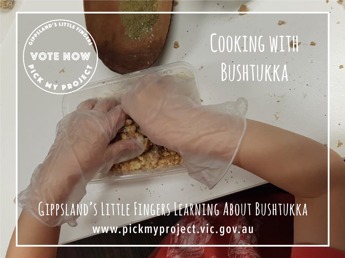 Support our vision for every Victorian early learning centre to have their own bushtukka resources via #PickMyProject Voting closes Monday 17 September for Victoria residents only. Use Maffra as your/our community, select our project, follow the prompts. pickmyproject.vic.gov.au/rounds/pick-my…