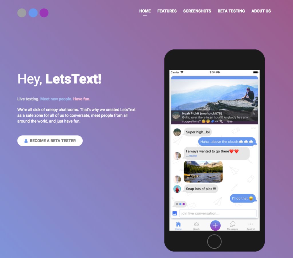 riteshnaik's tweet image. LetsText – A social platform that provides engaging live conversation globally was just featured on BetaList... ift.tt/2QhGRZB #Startup #Share #LetsText – A social platform that provides engaging live conversation globally LetsText – A social platform that provides eng…