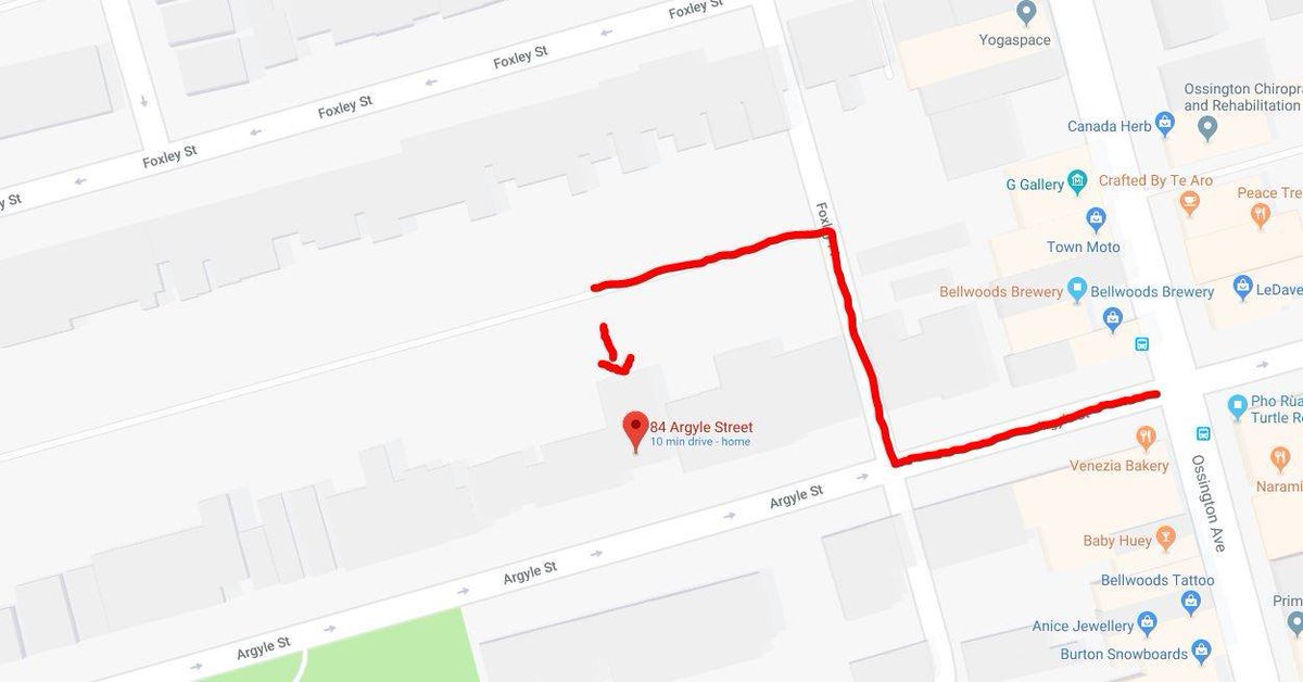 Here's a map to our garage !