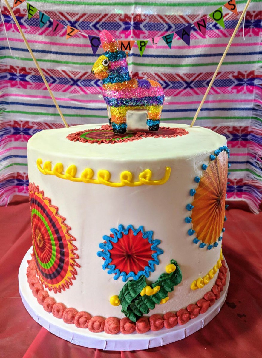 Fiesta cake to celebrate a 5th birthday party! #allergenfriendly #vegan #nutfree #safe and #delicious