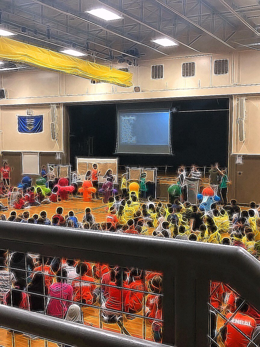 CampusEllerslie's tweet photo. Week 1 done and dusted! We got new Tiger teams swags, decorated team cans, had freezies, got to know our Ss on and off the playground. Capped it off with our colourful #respectassembly. Thanks to our wonderful leadership team! They are #rockstars #epsb #buildingrelationships https://t.co/whx5XBgchG