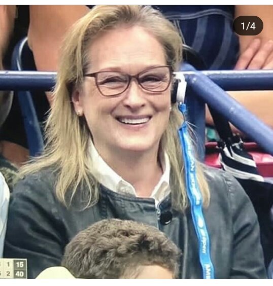 cmerylstreep's tweet photo. NEW|| Meryl at the Us open 2018 #merylstreep #usopen2018
#henrygummer #DONGUMMER https://t.co/cDzQlis3uE